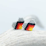 Earrings - Beaded Hearts