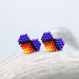 Earrings - Beaded Hearts