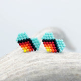 Earrings - Beaded Hearts