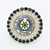 CN Seal Jeweled Pin - Gold
