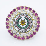 CN Seal Jeweled Pin - Gold