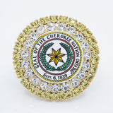 CN Seal Jeweled Pin - Gold