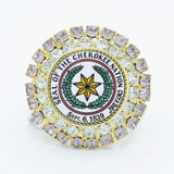 CN Seal Jeweled Pin - Gold