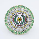CN Seal Jeweled Pin - Gold