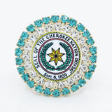CN Seal Jeweled Pin - Gold