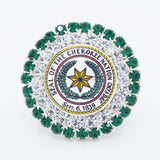 CN Seal Jeweled Pin - Silver