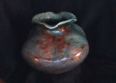 Raku Squash Pot