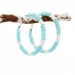 Earrings - Beaded Hoops