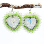 Earrings - Beaded Hearts