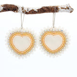 Earrings - Beaded Hearts