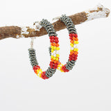 Earrings - Beaded Hoops