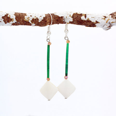 Earrings - Shell & Quill