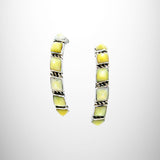 Earrings- Gold Lip Mother of Pearl
