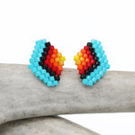 Earrings - Beaded Diamond