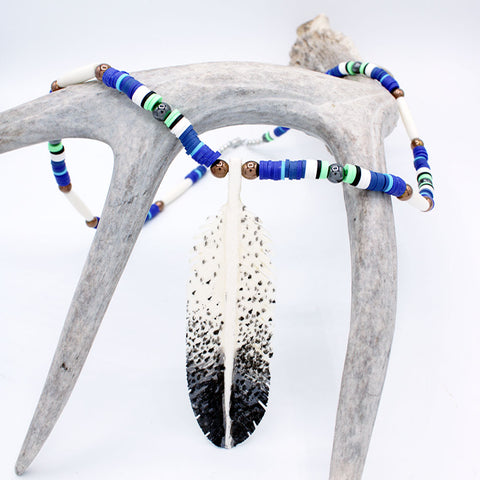 Necklace - Carved Feather