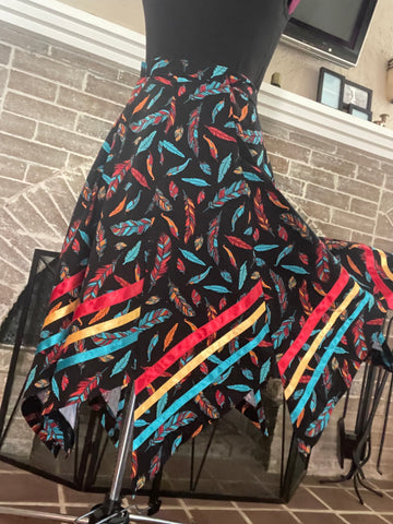 Feathered Ribbon Skirt
