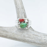 Ring - Coral & Turquoise - Men's