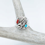 Ring - Coral & Turquoise - Men's