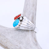 Ring - Coral & Turquoise - Men's