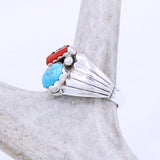 Ring - Coral & Turquoise - Men's