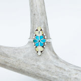 Ring - Turquoise & Gold Lip MoP