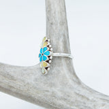Ring - Turquoise & Gold Lip MoP
