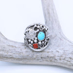 Ring - Turquoise & Coral - Men's - Wolf