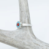 Ring - Turquoise & Coral