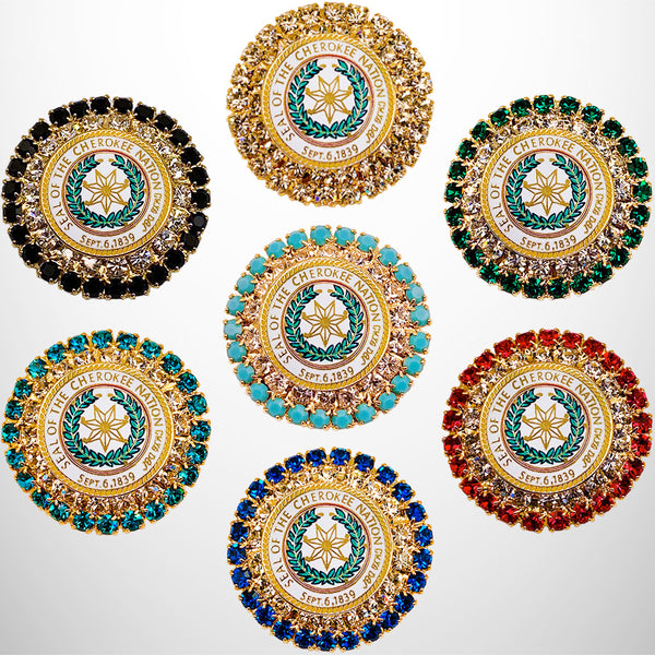 CherokeeNationSealJeweledPins-