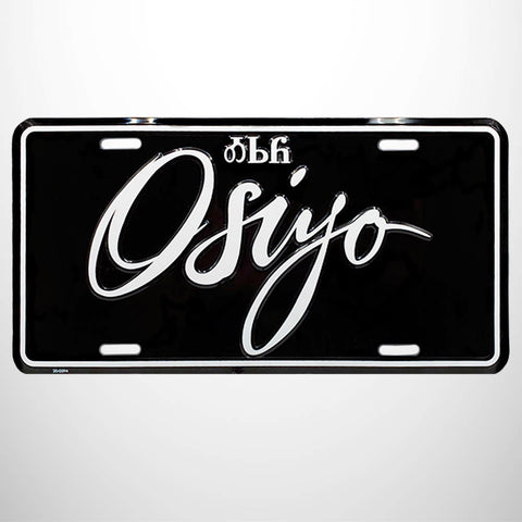 License Plate - Osiyo